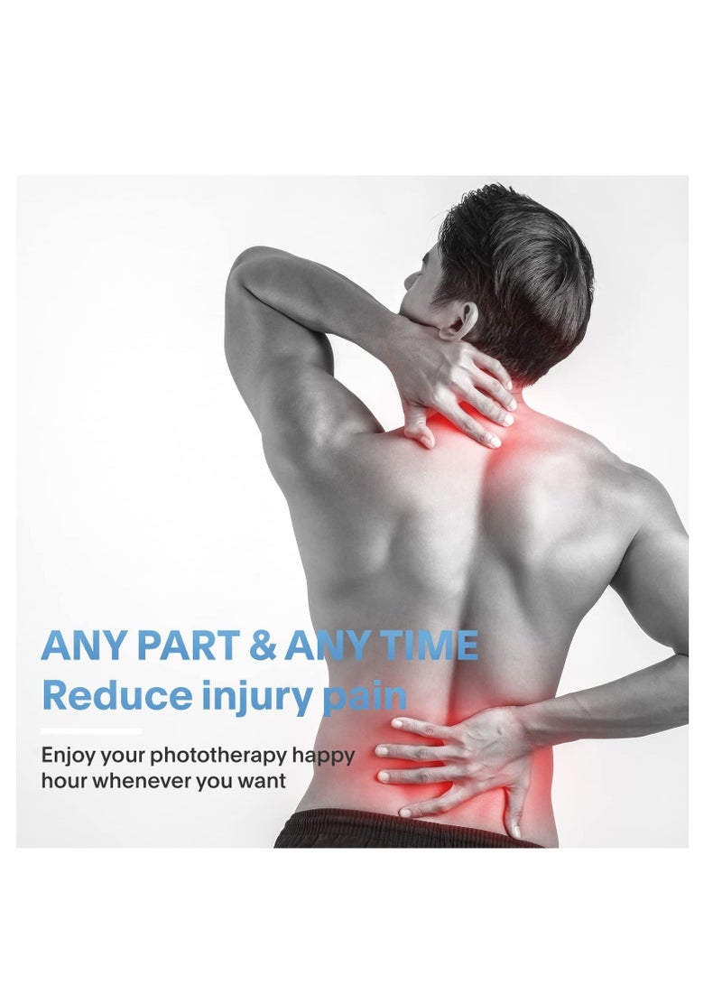 SYOSI Red-Light-Therapy, LED 660nm and Near Infrared 850nm Light Combo-Red Light Therapy Device for Face Body Skin - Image 4