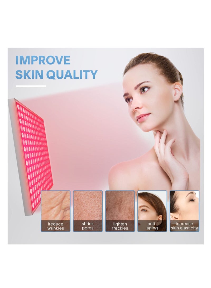 SYOSI Red-Light-Therapy, LED 660nm and Near Infrared 850nm Light Combo-Red Light Therapy Device for Face Body Skin - Image 3