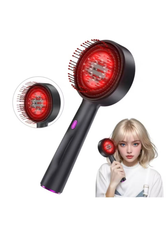 Electric Vibration Massage Comb Red Light Scalp Massager Hair Growth Comb Oil Applicator Anti Hair Loss Treatment - Image 1