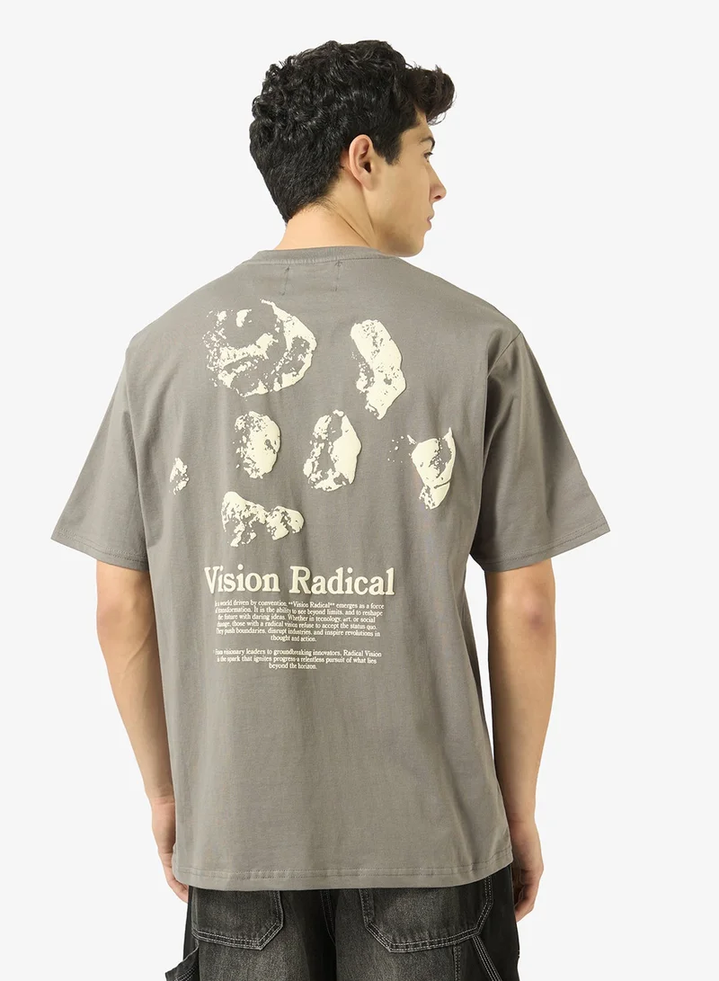 ريبلز مع نمشي Mens Drop Shoulder T-shirt