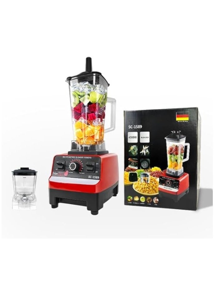 SILVER CREST German hotel blender 2.5 liters, ice crusher, 4500 watts, 15 speeds, with control feature + jar with one year warranty from Silver Crest  - Image 3