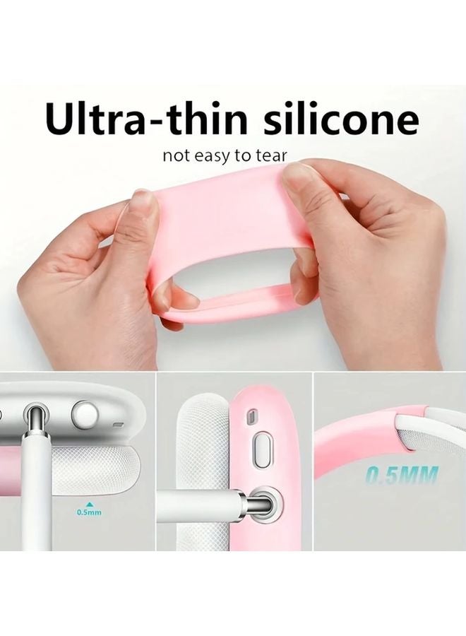 3pcs White Silicone Case For Max Headphone Protective Cover Soft Shell Earbud Covers - Image 5