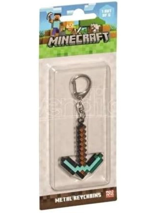 Minecraft Assorted Metal Keychain - 1 Pack - Image 1