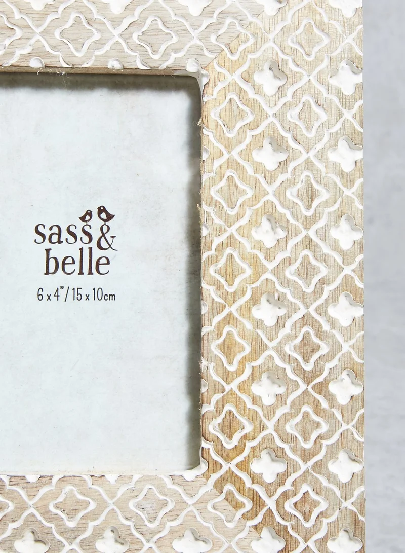Sass & Belle Kenza Moroccan Geometrics Rustic Photo Frame