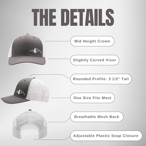 LINDO Trucker Hat [ The Great Outdoors: Gray/White ] - Image 4