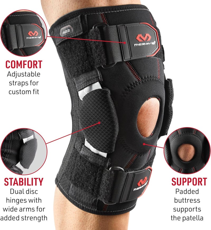 McDavid 422 Knee Brace with Dual Disk Hinges for Maximum Support - Large - Image 4