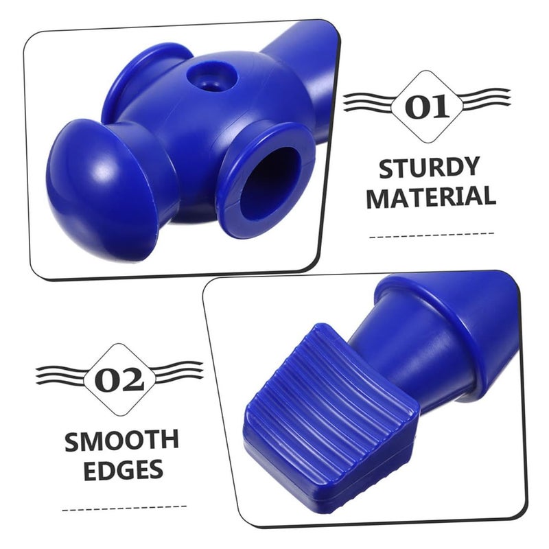 2 Blue Foosball Player Dolls Replacement Parts for Table Soccer Family Fun - Image 4
