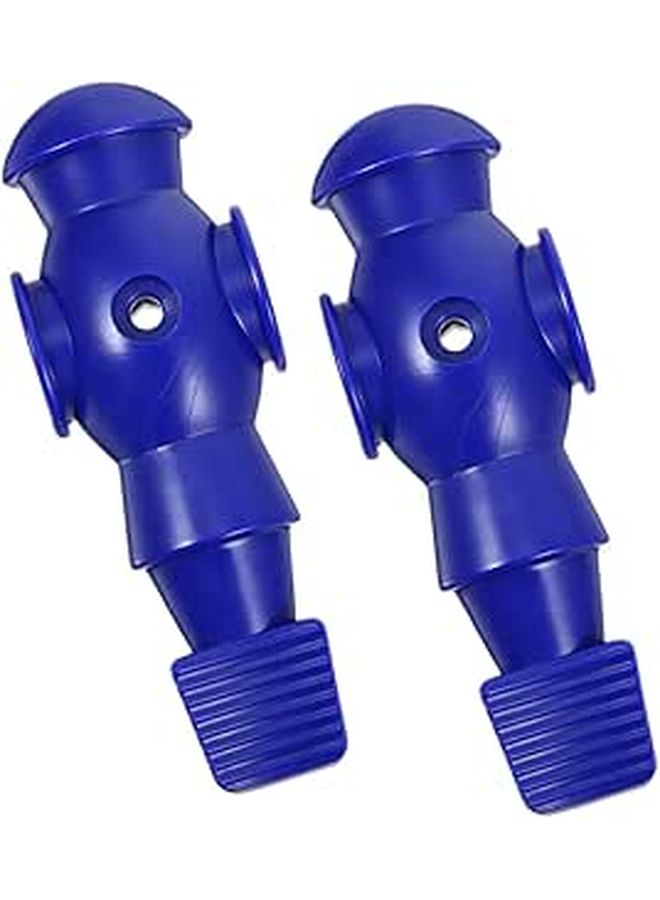 2 Blue Foosball Player Dolls Replacement Parts for Table Soccer Family Fun - Image 1