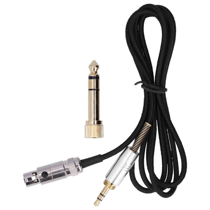 6.35mm to Mini XLR Audio Cable with Gold-Plated 3.5mm Plug Zinc Alloy Housing - Braided Wire for AKG Q701 K712 K240 K141 K271 K702 Cameras - Image 1