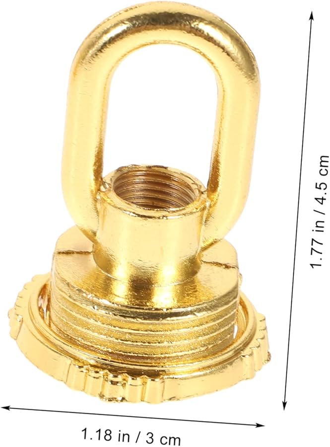 4 قطع من خطافات حلقة مصباح السقف المصنوعة من سبيكة الزنك لتثبيت أضواء الثريا المعلقة - Image 4