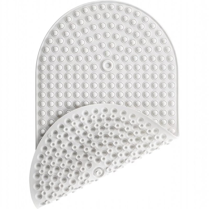 Oval Silicone Bath Mat Non Slip Bath Mat for Bathtub and Shower – 319 Strong Suction Cups – Safe Washable Shower Mat – 27 x 15 Inch - Image 1