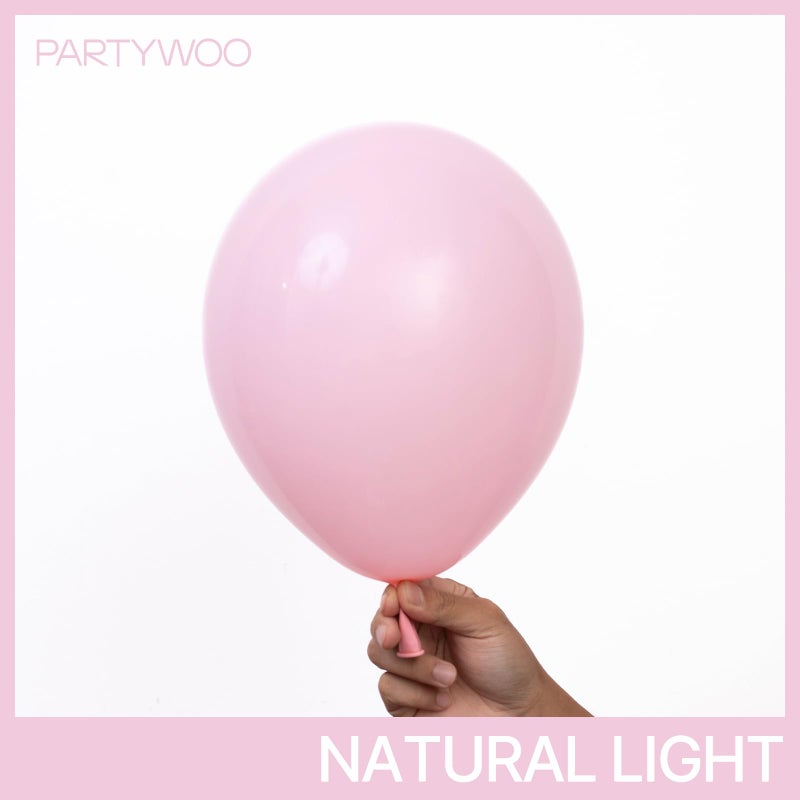 Partywoo Light Pink Balloons 152Pcs Different Sizes Of 18 12 10 5 Inch Pastel Pale Baby Pink Balloon Arch Kit Garland For Baby Shower Bachelorette Bridal Shower Birthday Party Decorations Pink-Y48 - Image 2