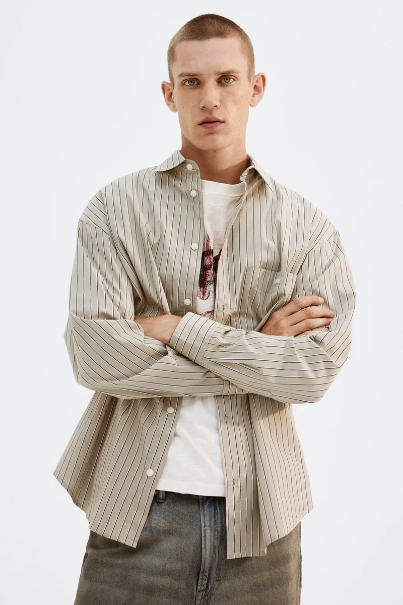 H&M Loose Fit Poplin shirt