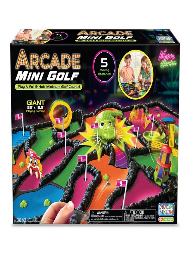 Game Zone Arcade Mini Golf - Interactive Tabletop Mini Golf Game with 9 Holes and Moving Obstacles for 1-4 Players Ages 6+ - Perfect for Family Nights! - Image 3