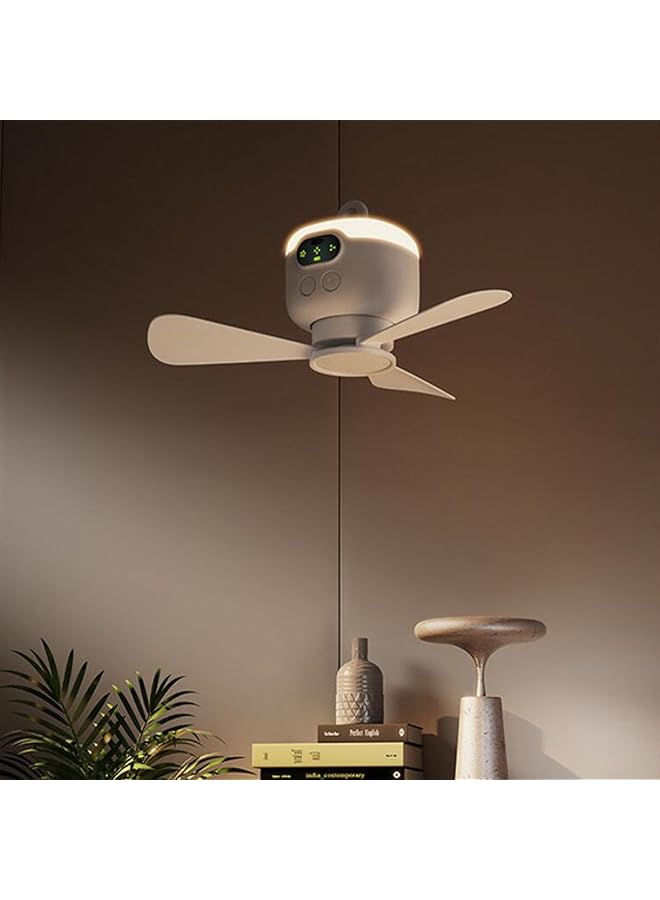 إيروريكس مروحة تخييم محمولة، مروحة خيمة تعمل بالبطارية 8000 مللي أمبير، مروحة قابلة لإعادة الشحن مع جهاز تحكم عن بعد، شفرات مروحة قابلة للفصل، خطاف تعليق، مؤقت، مروحة 3 سرعات للسفر في الهواء الطلق - Image 5