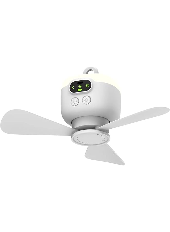 إيروريكس مروحة تخييم محمولة، مروحة خيمة تعمل بالبطارية 8000 مللي أمبير، مروحة قابلة لإعادة الشحن مع جهاز تحكم عن بعد، شفرات مروحة قابلة للفصل، خطاف تعليق، مؤقت، مروحة 3 سرعات للسفر في الهواء الطلق - Image 1