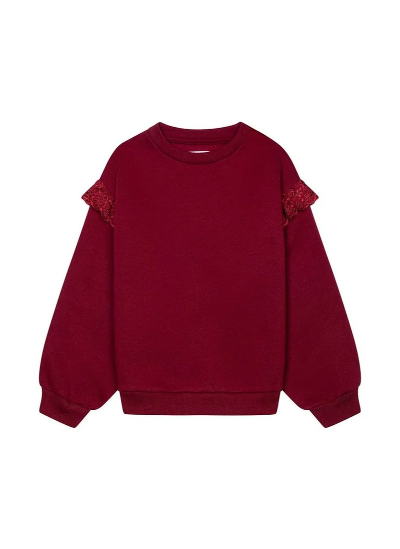 مينوتي Teen Girls Frill Sleeved Sweatshirt