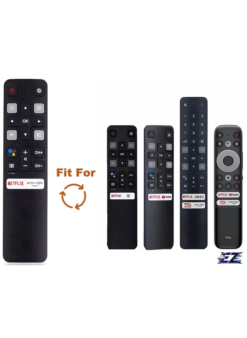 ELTRAZONE Remote RC802V FNR2 Fit for TCL Android 4K Smart TV 40S334 50S434 55S434 75S434 40S330 70S430 32S334 55S435 50S435 43S434 32S6500A 65P8S 65P8 49S6800FS 32S6500S 32A325 [NO Voice Function] with battery - Image 2