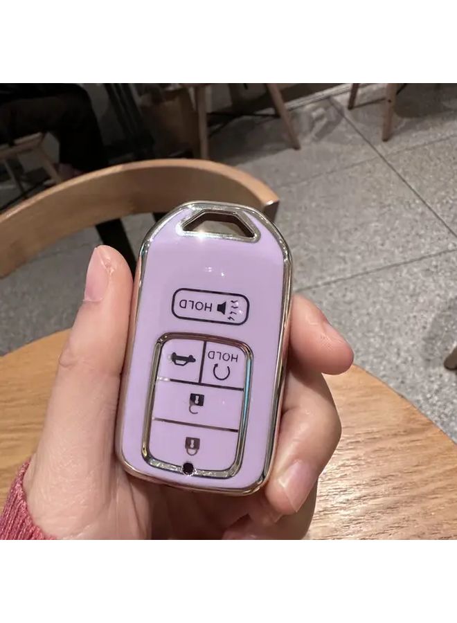 Pink Key Fob Cover for Honda Accord Civic CRV Pilot Odyssey Remote Protector - Image 2