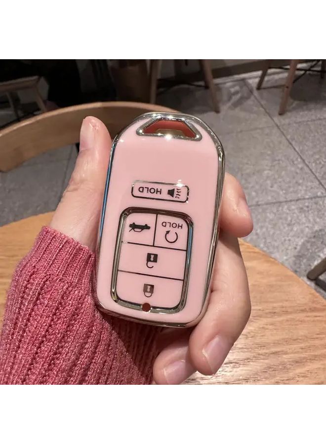 Pink Key Fob Cover for Honda Accord Civic CRV Pilot Odyssey Remote Protector - Image 3