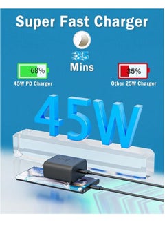 Golau 45W Super Fast Charger USB C Android Phone Charger Fast Charging for Samsung Galaxy S24 Ultra/S24/S24+/S23 Ultra/S23/S23+/S22 Ultra/S22+/S22, Galaxy Tab, PPS Charger & 1M Type C Cable  - Image 2