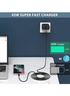 Golau 45W Super Fast Charger USB C Android Phone Charger Fast Charging for Samsung Galaxy S24 Ultra/S24/S24+/S23 Ultra/S23/S23+/S22 Ultra/S22+/S22, Galaxy Tab, PPS Charger & 1M Type C Cable  - Image 5