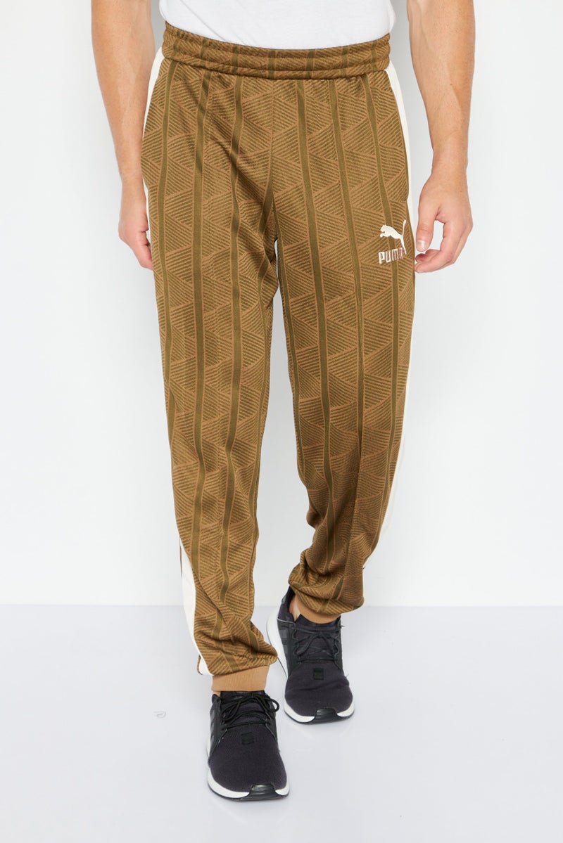 PUMA Men Sportswear Fit Training Sweatpants, Olive Combo - Image 1