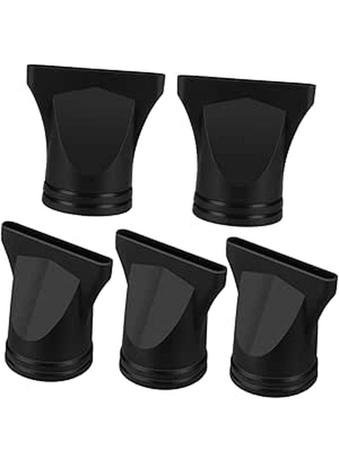 5Pcs Black Plastic Hair Dryer Diffuser Nozzles Easy to Install Accessories - Image 1