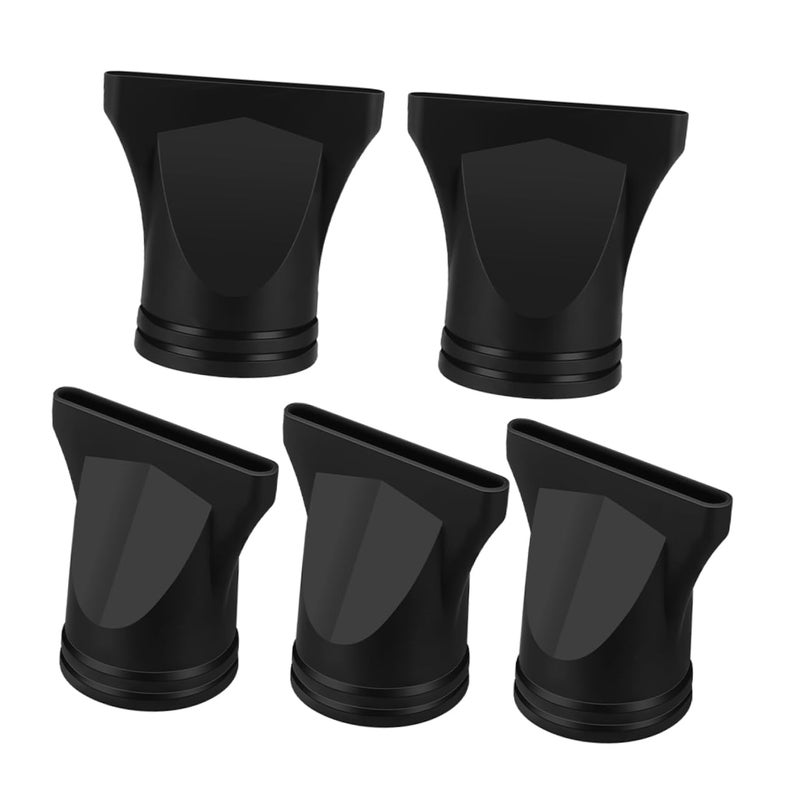 5Pcs Black Plastic Hair Dryer Diffuser Nozzles Easy to Install Accessories - Image 2
