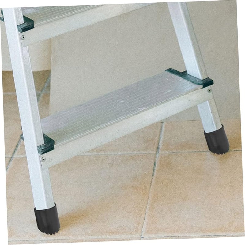 4 قطع أغطية أقدام سلم مطاطية مانعة للانزلاق، وسائد متينة للثبات، تقليل الاهتزاز، سهلة التركيب - Image 3