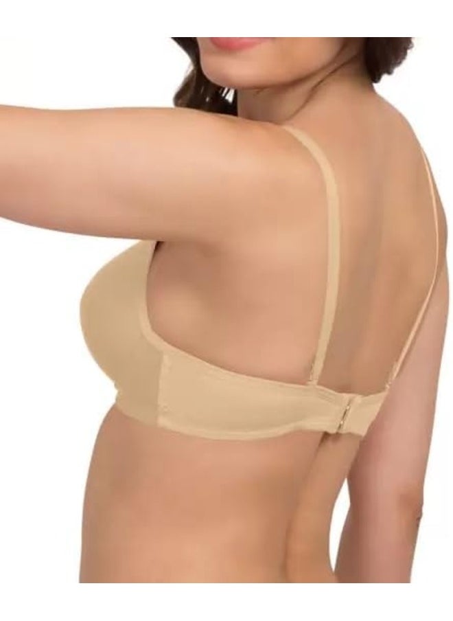 Love Bell - Love Bell Women's Push Up Bra Everyday Padded Bra - Lift bras for ladies Seam less T shirt Bra - Image 1