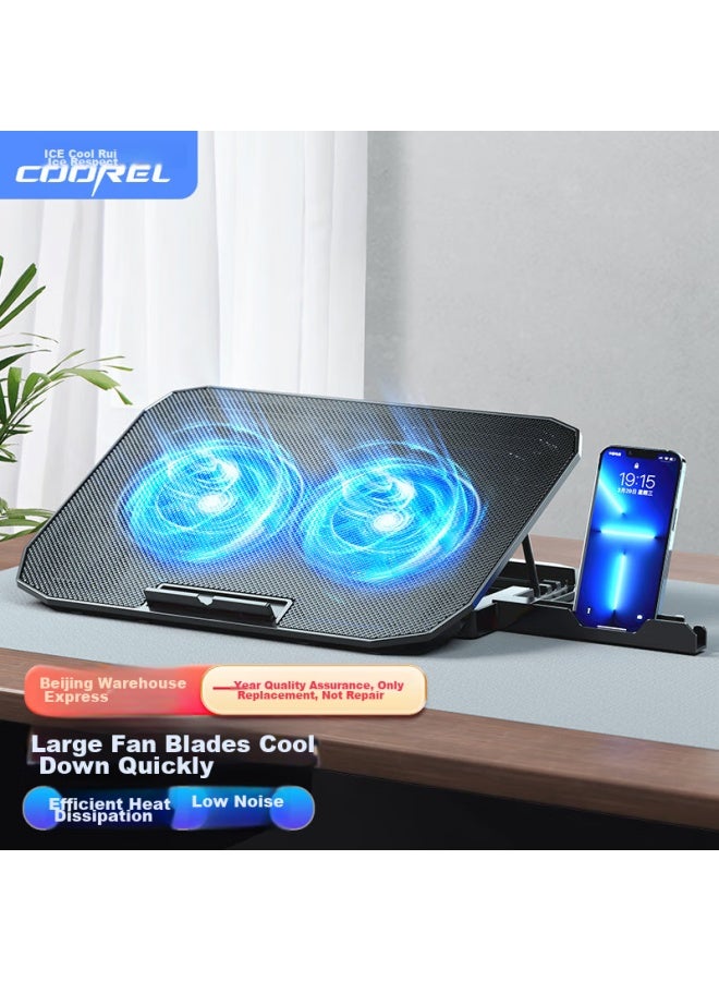 Ice Coorel A1 Laptop Cooling Pad, Computer Desk Stand/laptop Stand/cooling Rack/cooling Mat, Suitable For 15.6-inch, Compatible With Lenovo/huawei/dell/apple - Image 1
