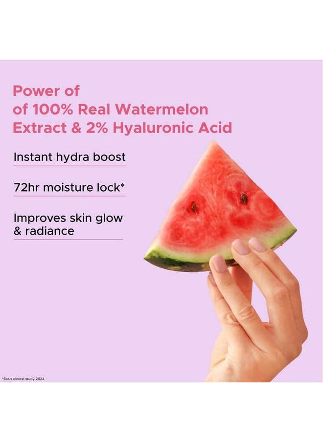 بيورسينس سيروم الوجه Watermelon Burst Glow بحمض الهيالورونيك بنسبة 2% لترطيب مكثف للنساء، 10 مل  - Image 3