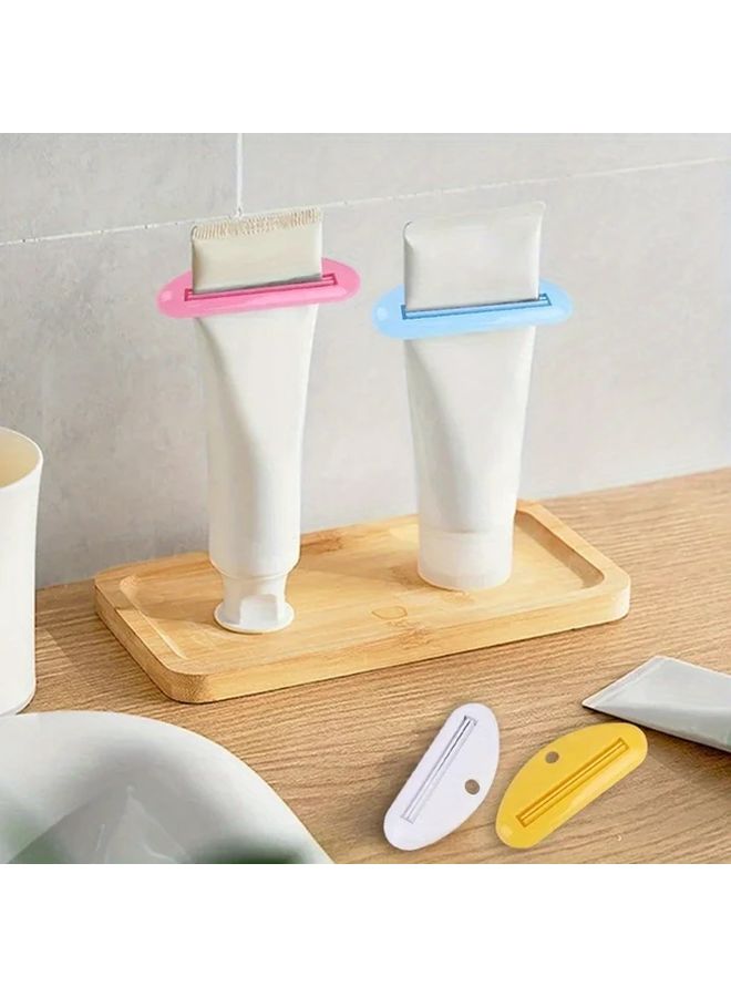 2pcs Manual Toothpaste Squeezer White Plastic Tube Clip For Easy Dispensing Facial Cleanser Cream Bathroom Accessory - Image 5