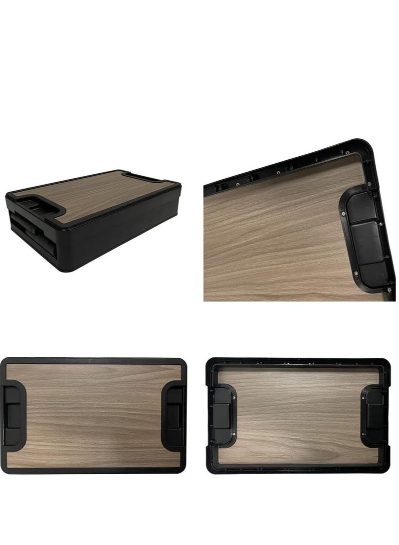 Manful Outdoor Camping Folding Storage Box 35L, Collapsible Storage Box Black, Crates Plastic Storage Box Container Stackable Folding Utility Crates, Cooler Box, Storage Case - Image 5