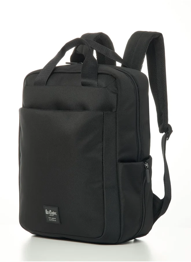 Lee Cooper Applique Backpack with Adjustable Strap and Zip Closure - 41x28x13 cm