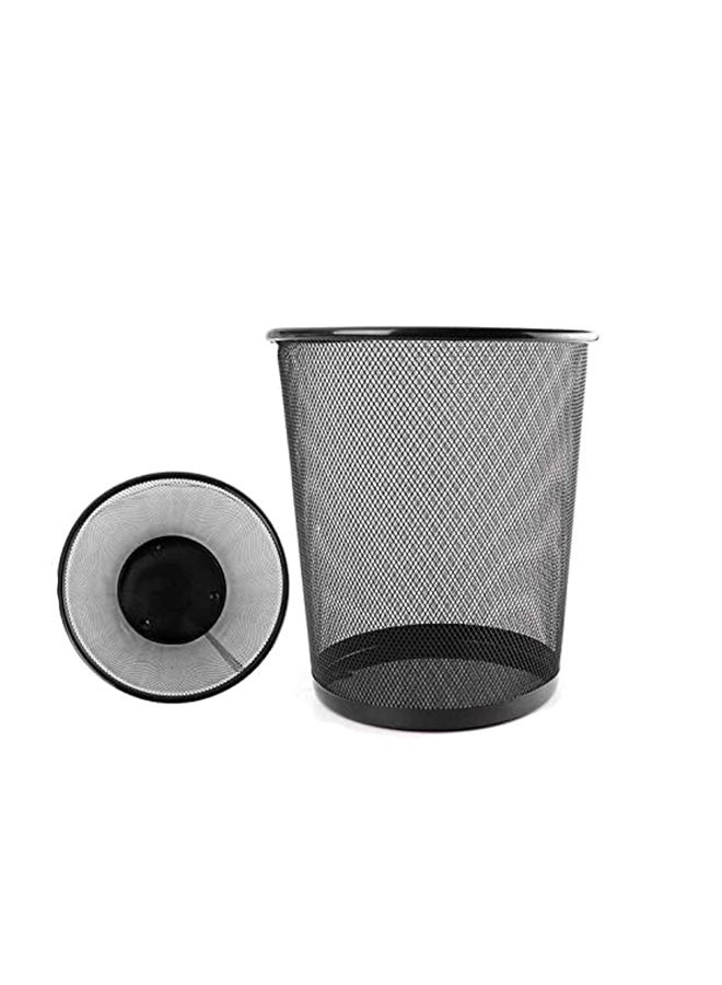 Metal Trash Bin Black 31.8 x 23.8 x 23.4cm - Image 4