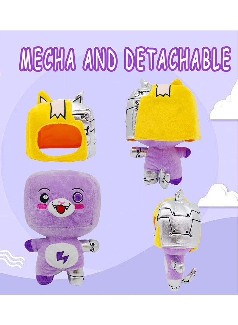Soft Stuffed Plush Anime Lanky Toys Detachable Cute Robot Doll with LED Light Mechanical Doll Best Gift for Kids and Fans - Image 3