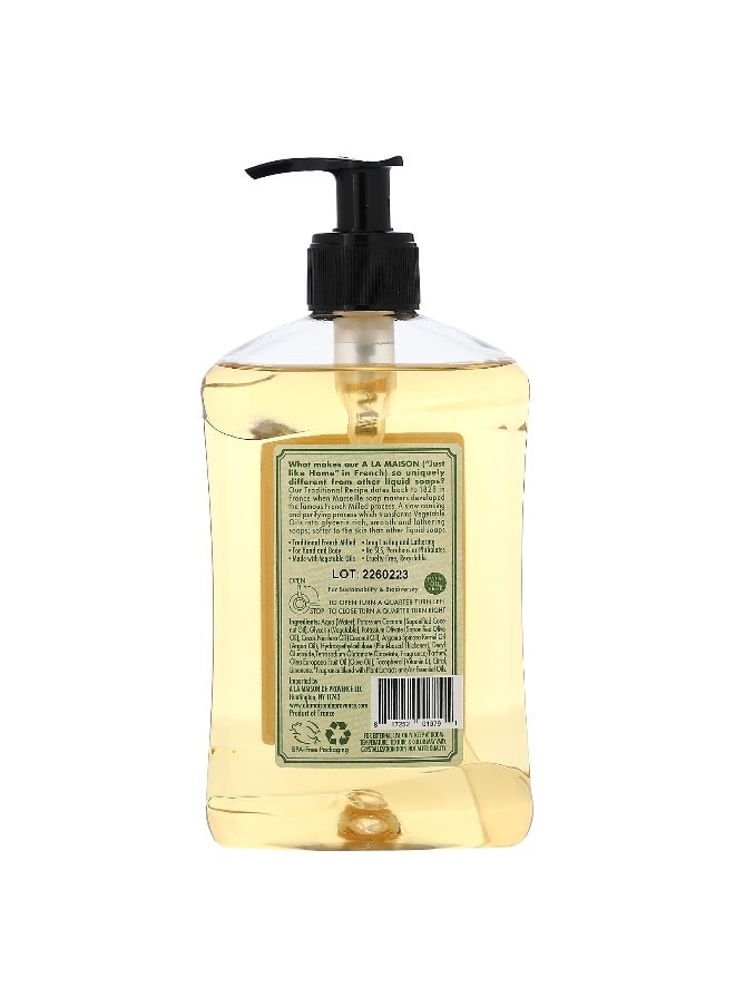 A La Maison De Provence A La Maison de Provence, Liquid Soap For Hands & Body, Provence Lemon, 16.9 fl oz (500 ml)  - Image 2