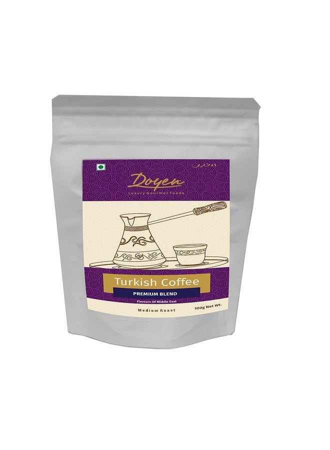 Doyen Premium Turkish Coffee - 100g | Pure coffee with no spices | Luxury Turkish Blend | Finest 100% Arabica Medium Dark Roast - Image 1