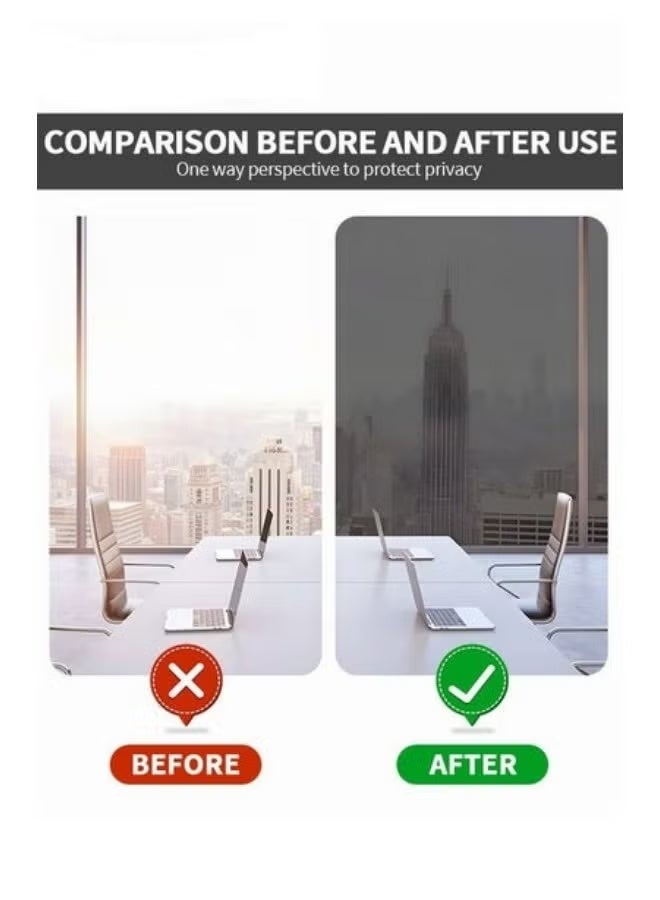 PVC Window Film Sticker,One-Way Privacy Mirror Reflective Film,Sun Blocking Anti UV Reflective Window Tint For Home,60x200cm - Image 3