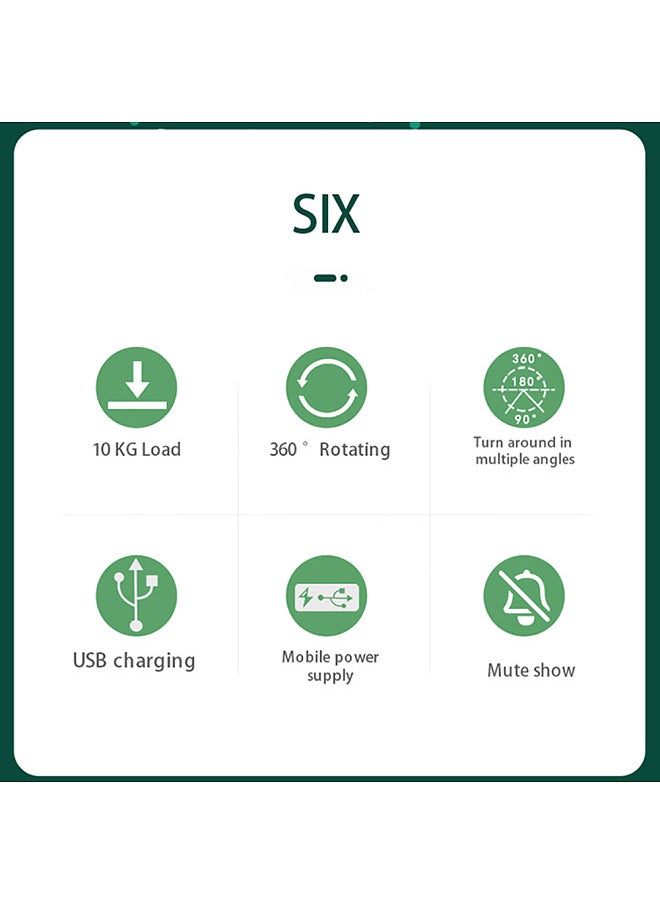 Generic - حامل عرض دوار كهربائي دوار 360 درجة مع شحن USB و3 سرعات قابلة للتعديل لعرض الصور الفوتوغرافية والمجوهرات والساعات والمقتنيات - Image 1