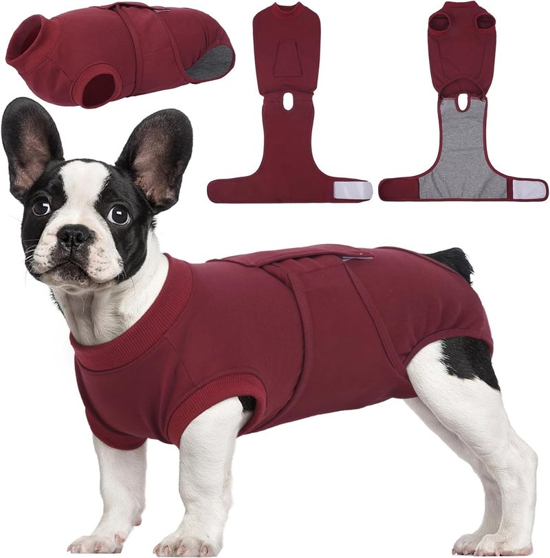 Kuoser Dog Surgery Recovery Suit, Recovery Suit for Female Male Dogs, Dog Onesie After Surgery Spay Neuter, Anti-Licking Pet Surgical Recovery Snugly Suit, Bodysuit for Abdominal Wounds Skin Disease - Image 1