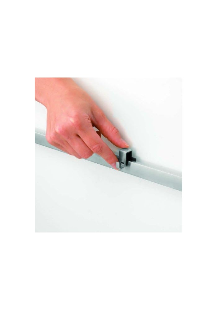 Brabantia Wall Rail System with Seven Movable Hooks, 60 cm - Image 3