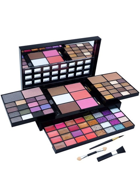 All in One Makeup Kit for Women Full Kit, 74 Colors Professional Makeup Gift Set, Include 36 Eyeshadow, 16 Lip Gloss, 12 Glitter Cream, 4 Concealer, 3 Blusher, 2 Highlight and Contour, 1 Bronzer