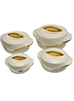 Milton Milton Luxury Thermal Food Containers Set with Gold Edges - 4 Pieces - 2.5L, 1.5L, 1L, 500ml  - Image 4