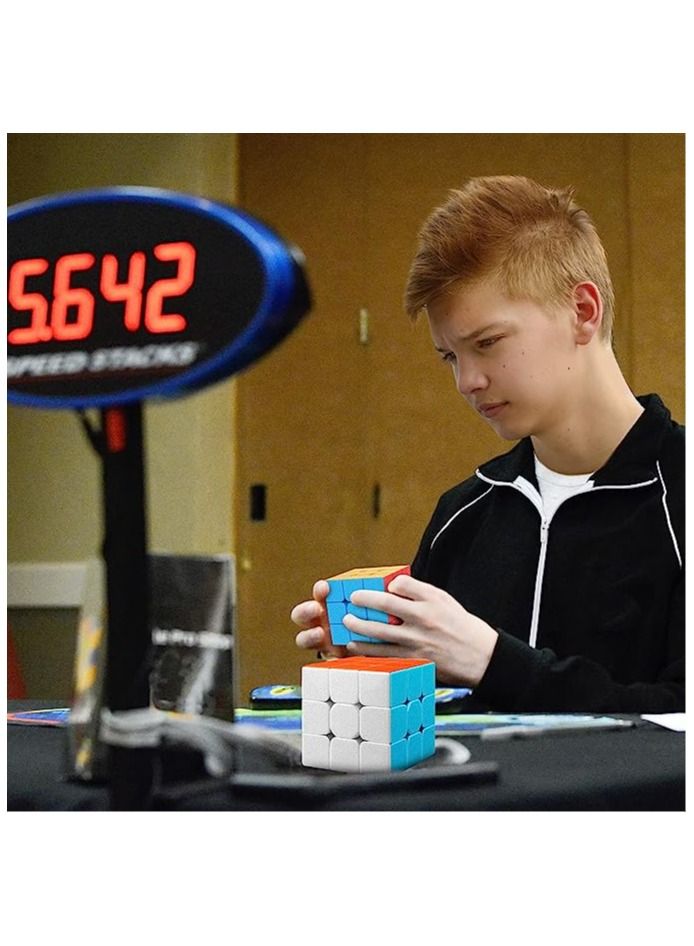 Speed Cube 3x3x3  Stickerless with Cube Tutorial - Turning Speedily Smoothly Magic Cubes 3x3 Puzzle Game Brain Toy for Kids and Adult - Image 5