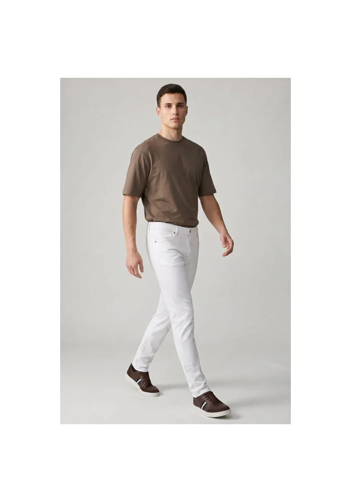 R&b  Solid Skinny Fit Jeans with Button Closure for Men | Best Price UAE