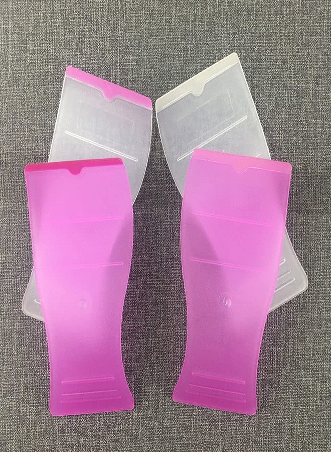 Teensery 12 Pcs Hair Wax Cleansing Spatulas Plastic S-Shaped Makeup Cosmetic Mask Scraper Waxing Applicator Beauty Tools, Random Color - Image 4