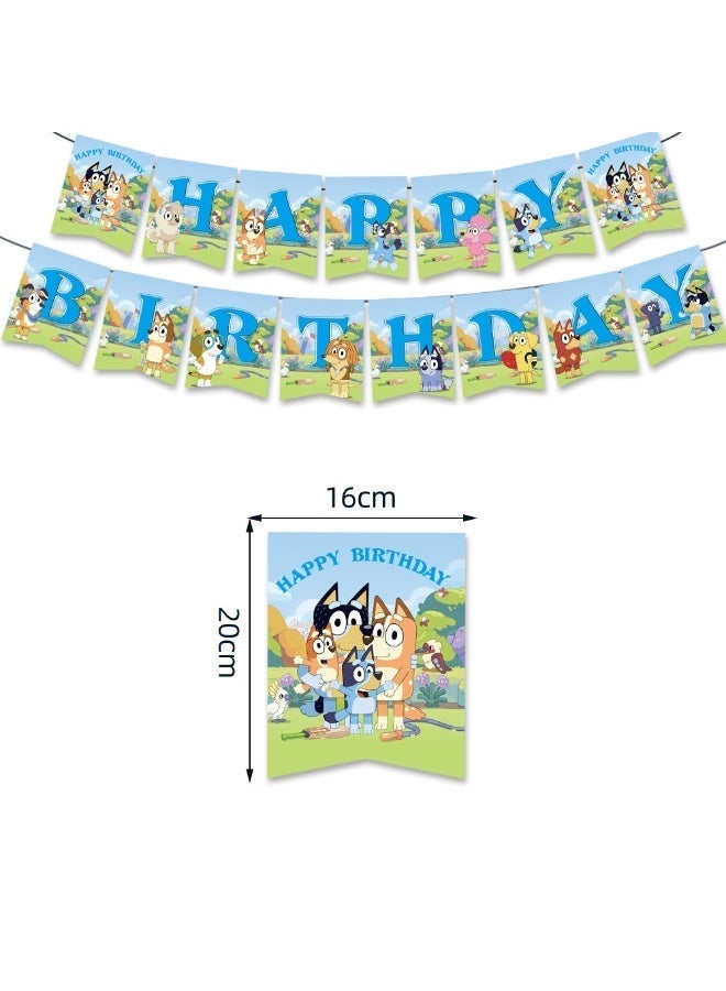 Party 62-piece birthday party supplies, party decorations, disposable tableware - Image 2
